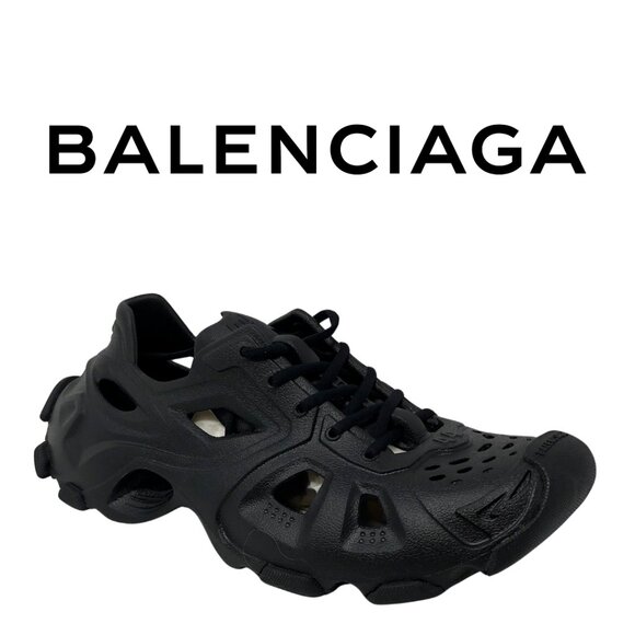NWB Men's BALENCIAGA HD Cutout Sneaker, 11US, 44U, Black - Picture 1 of 7